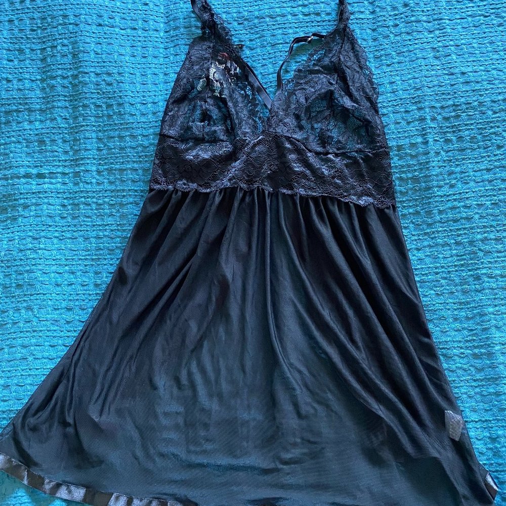 Never worn! Teddy lingerie, black lace, size XL